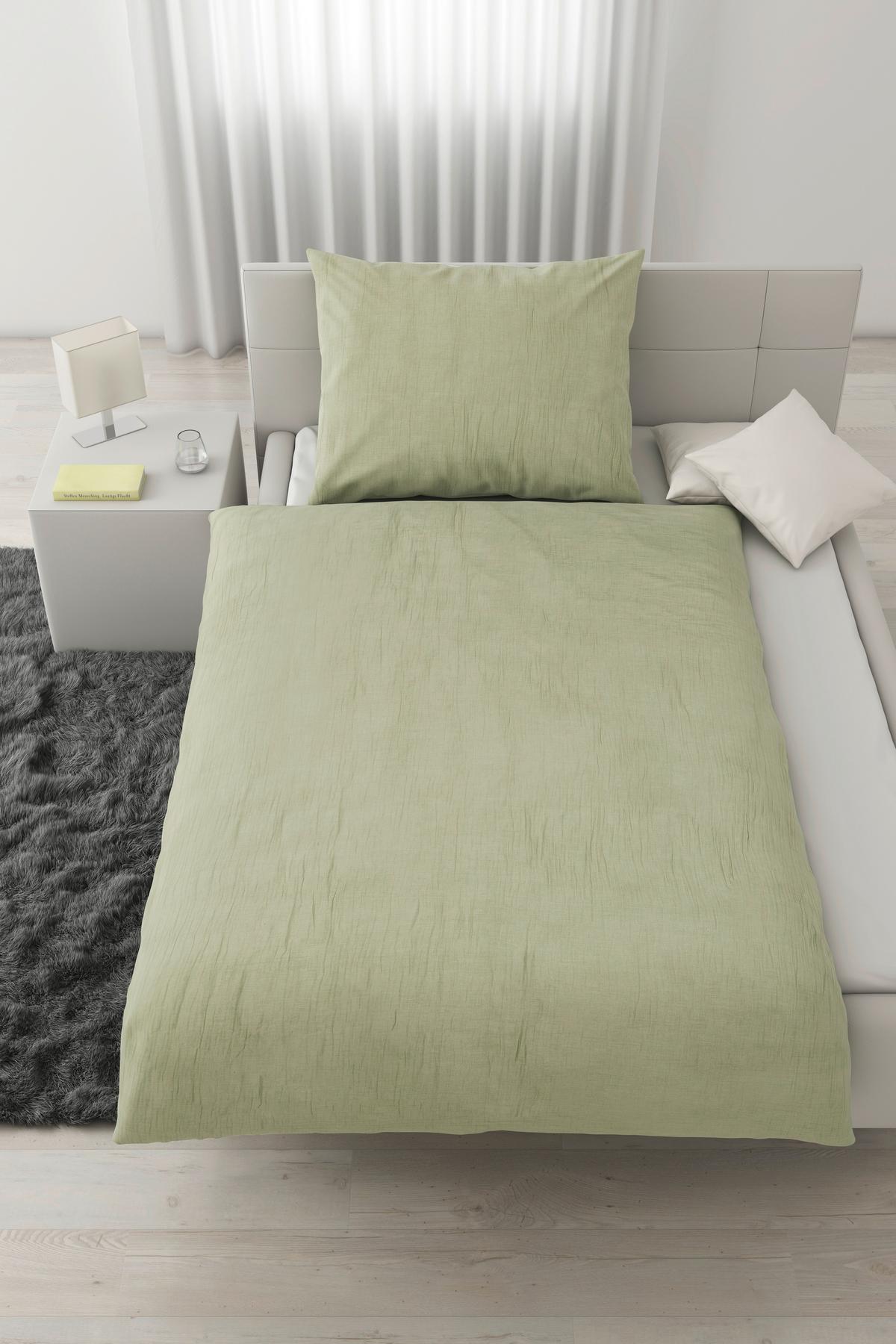 BETTWÄSCHESET MELANIA - Grün, Lifestyle, Textil (160/210cm) - Modern Living