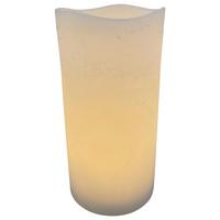 Lumânare cu LED Rene - alb, plastic/materiale naturale (10/20cm) - Mömax