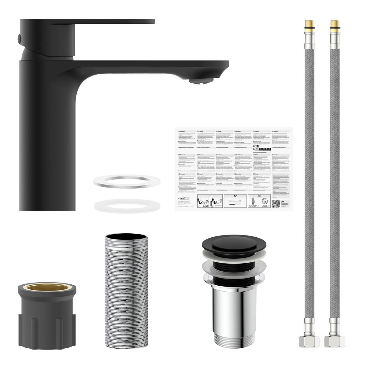 Mosdó Csaptelep Montana - fekete, fém (16/14,5/4,5cm) - Mömax