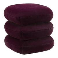 Drehhocker Vicky Bordeaux - Bordeaux, MODERN, Holz/Textil (54/54/44cm) - Premium Living