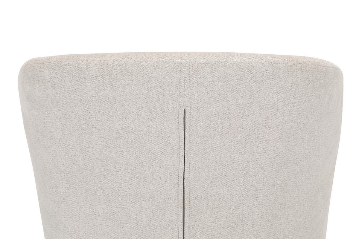 FOTEL KELIDA - kremowy/kolor orzecha włoskiego, Design, tkanina/drewno (66/78/69cm) - MID.YOU