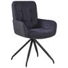Armlehnstuhl Nova Grau/Schwarz - Schwarz/Grau, MODERN, Textil/Metall (61/89/67cm) - Premium Living