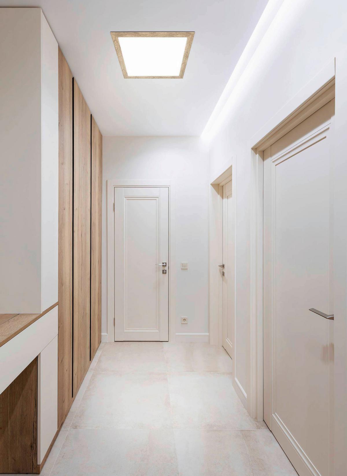 Led-paneel 99436* Piglionasso - Hellbraun/Weiss, Natur, Holz/Kunststoff (64,5/64,5/5,5cm) - Eglo