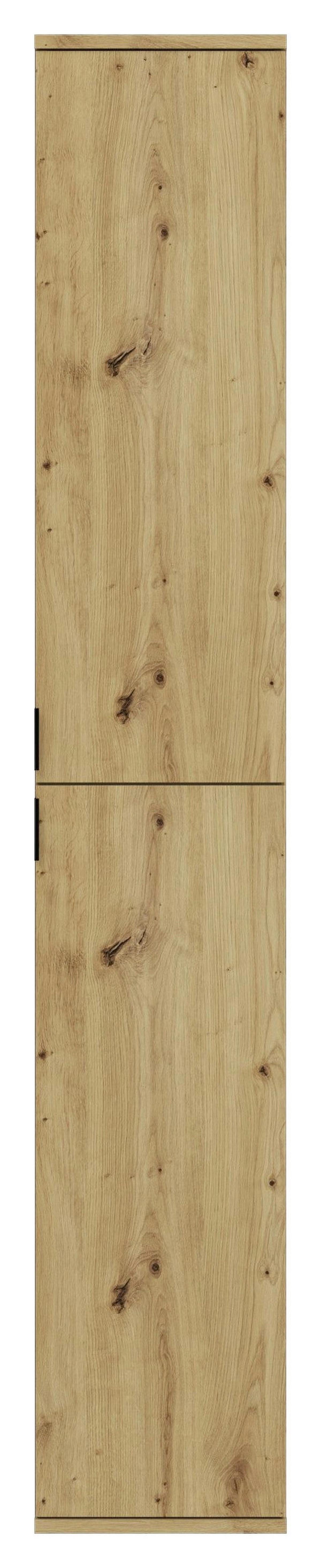Predsoba Projekt X, Bela, Barva Hrasta, 3-Delno - bela/visoki sijaj, Konvencionalno, steklo/leseni material (212/193/34cm) - MID.YOU