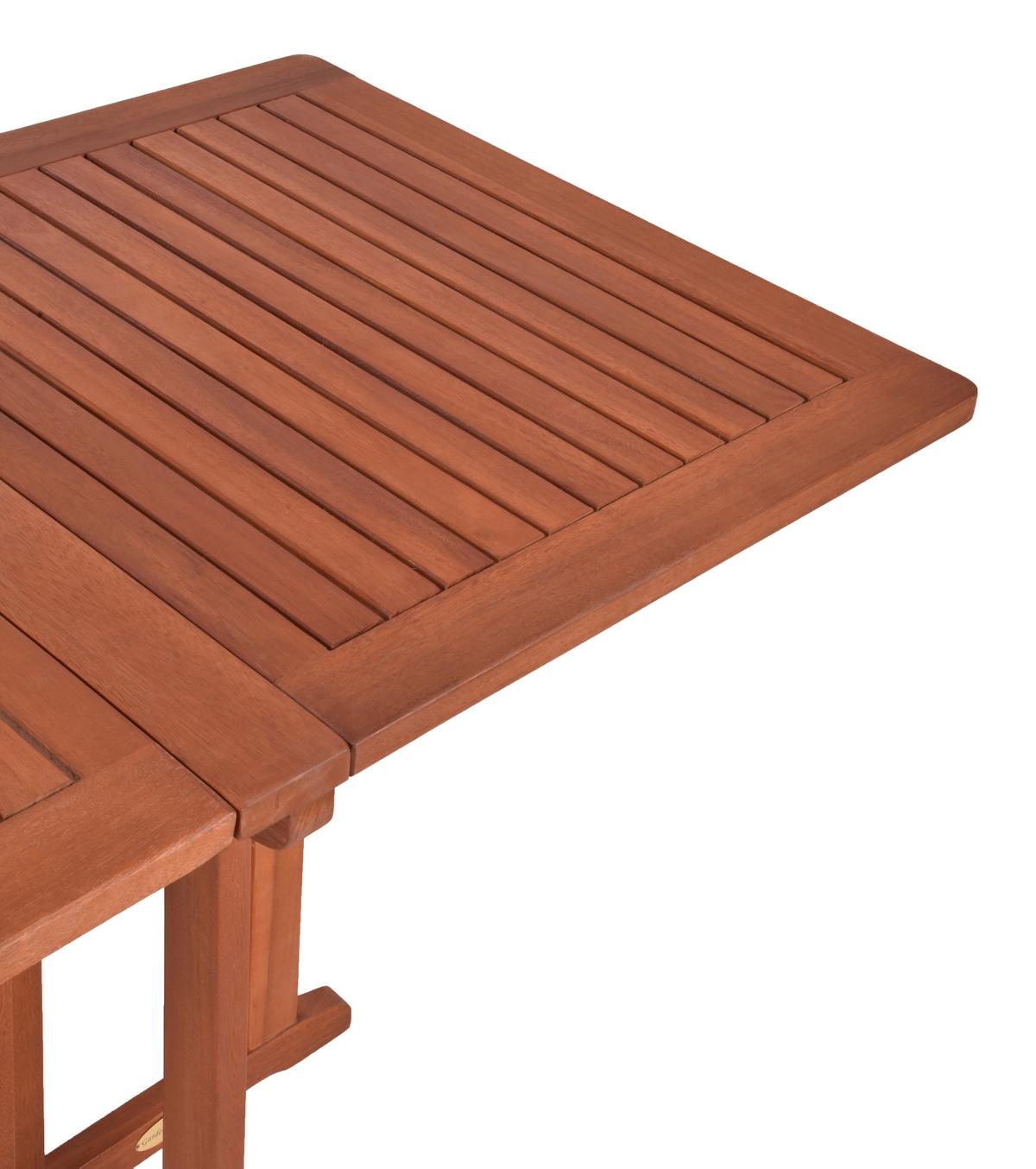 Balkontisch Baltimore klappbar Eukalyptusholz L: ca. 120 cm - Eukalyptusholzfarben, Basics, Holz (120/70/73cm) - Gardenson