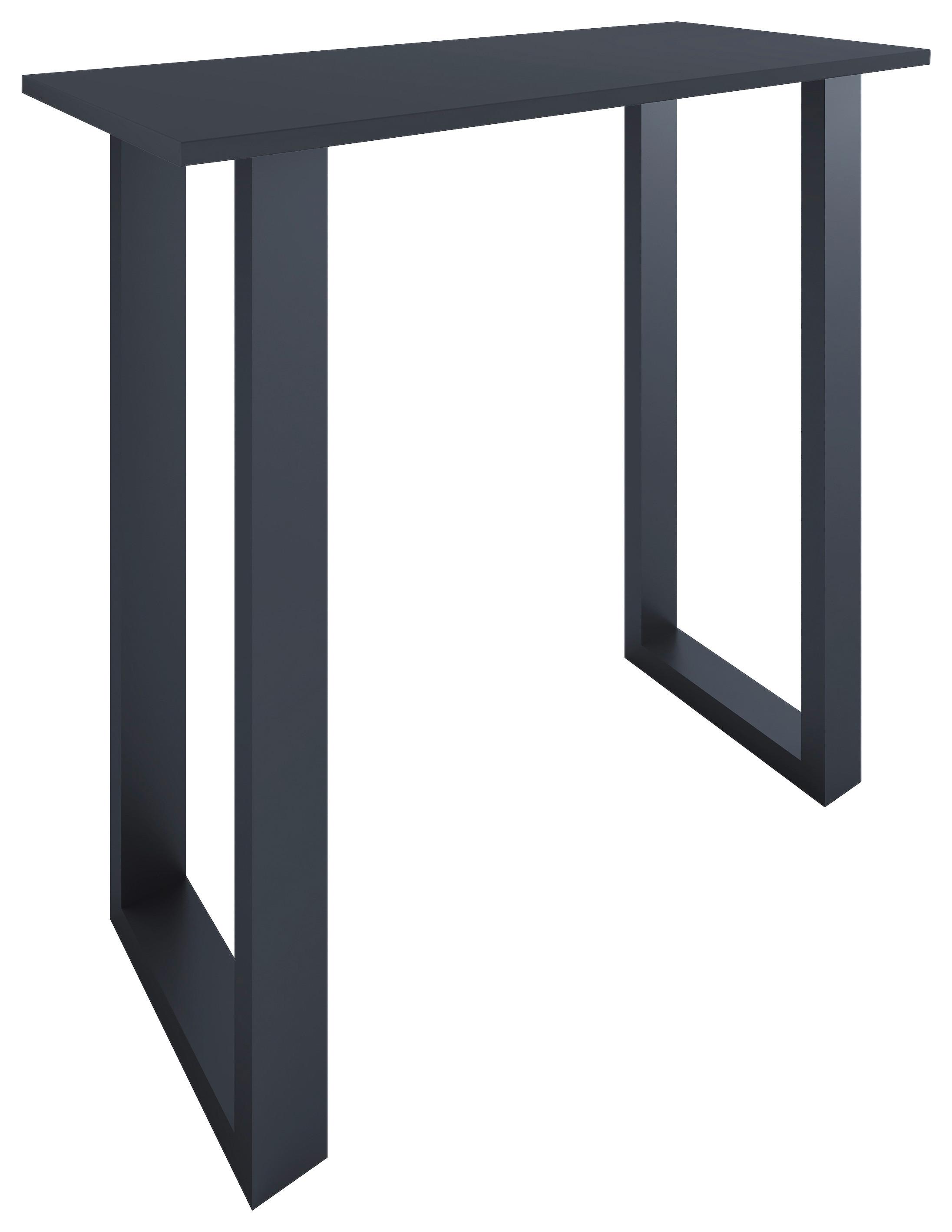 Bartisch XONA Anthrazit/ Schwarz ca.110x102x50cm - Anthrazit/Schwarz, KONVENTIONELL, Holzwerkstoff/Metall (110/50/102cm)