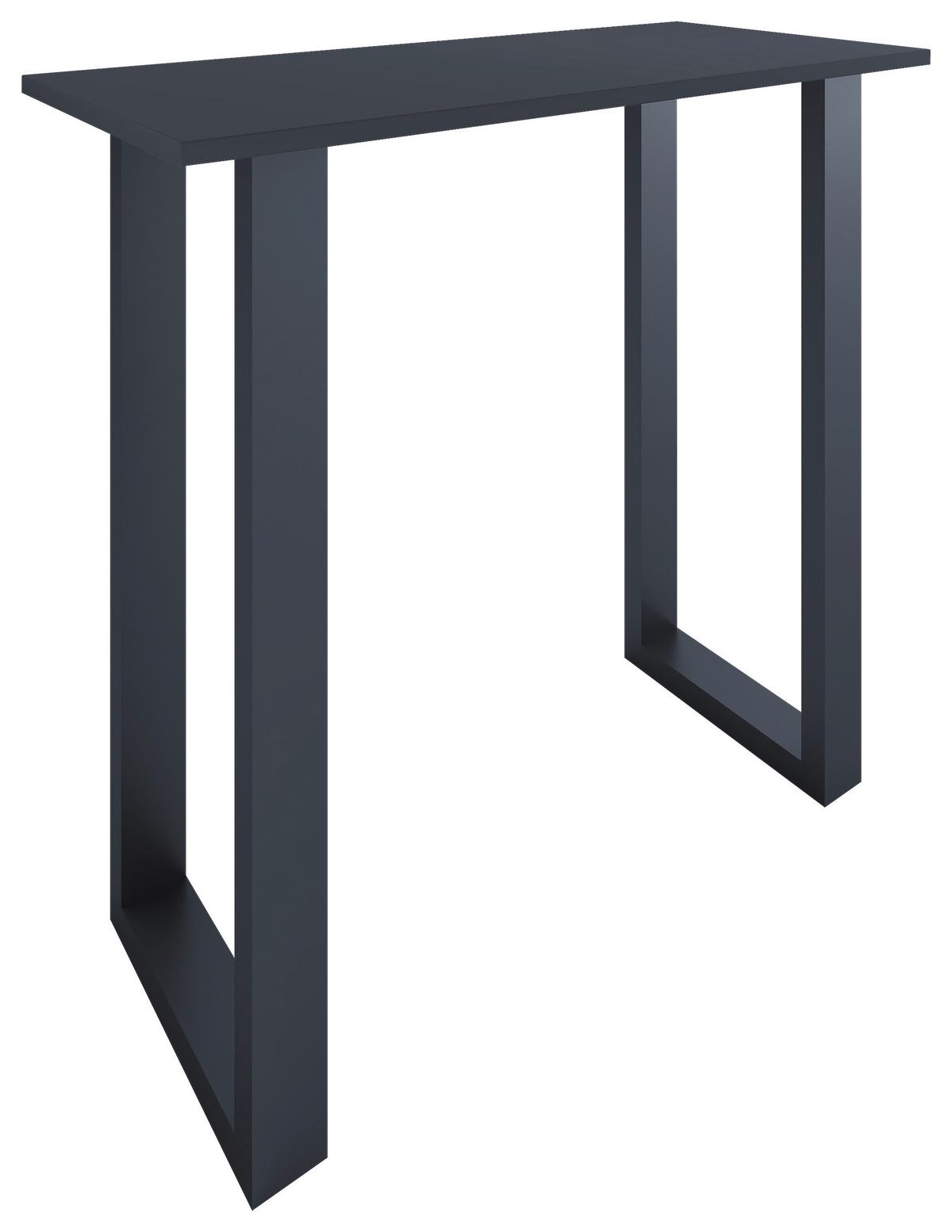Bartisch XONA Anthrazit/ Schwarz ca.110x102x50cm - Anthrazit/Schwarz, KONVENTIONELL, Holzwerkstoff/Metall (110/50/102cm)