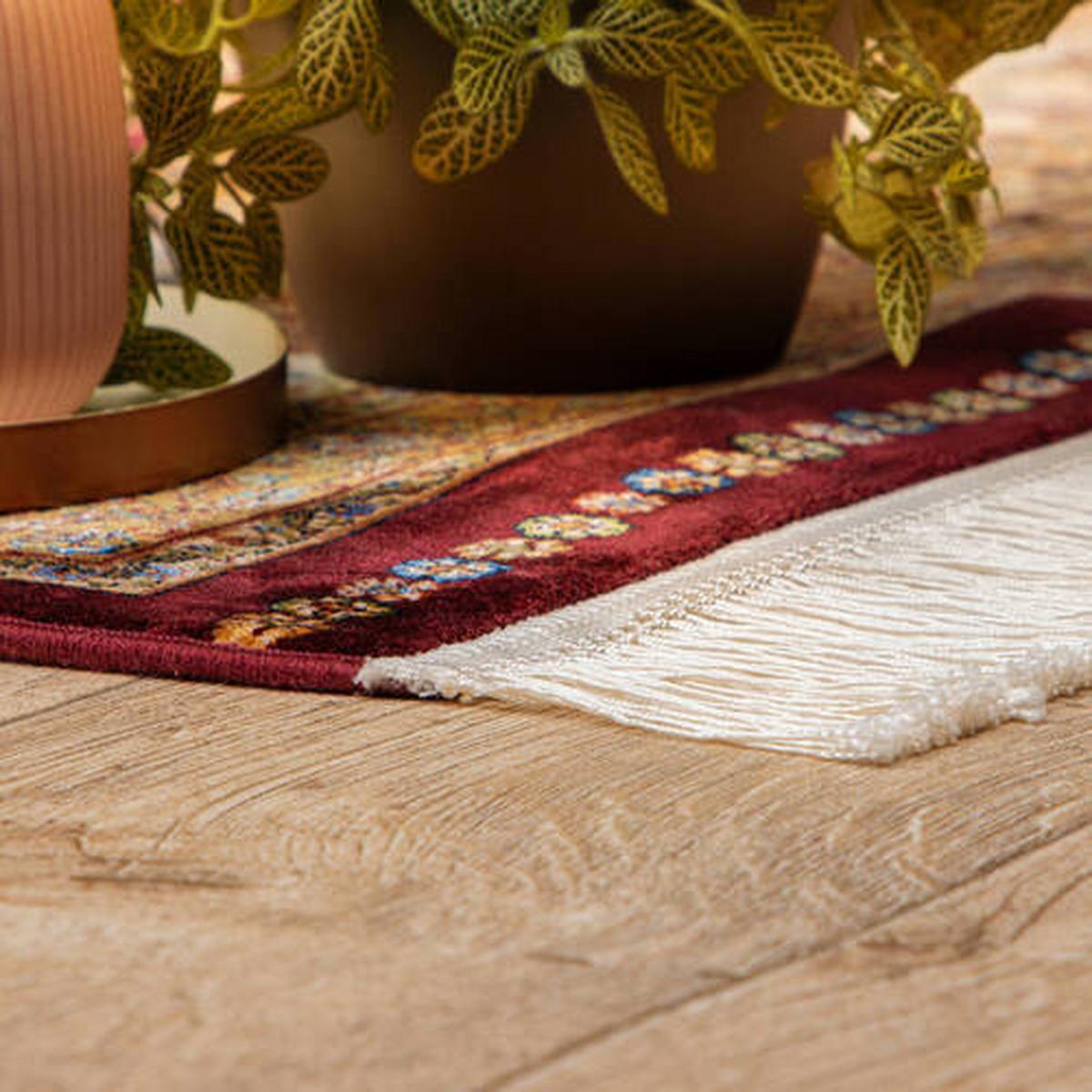 Läufer My Babylon Of Obsession - Hellbraun/Rot, Design, Textil (80/250cm)