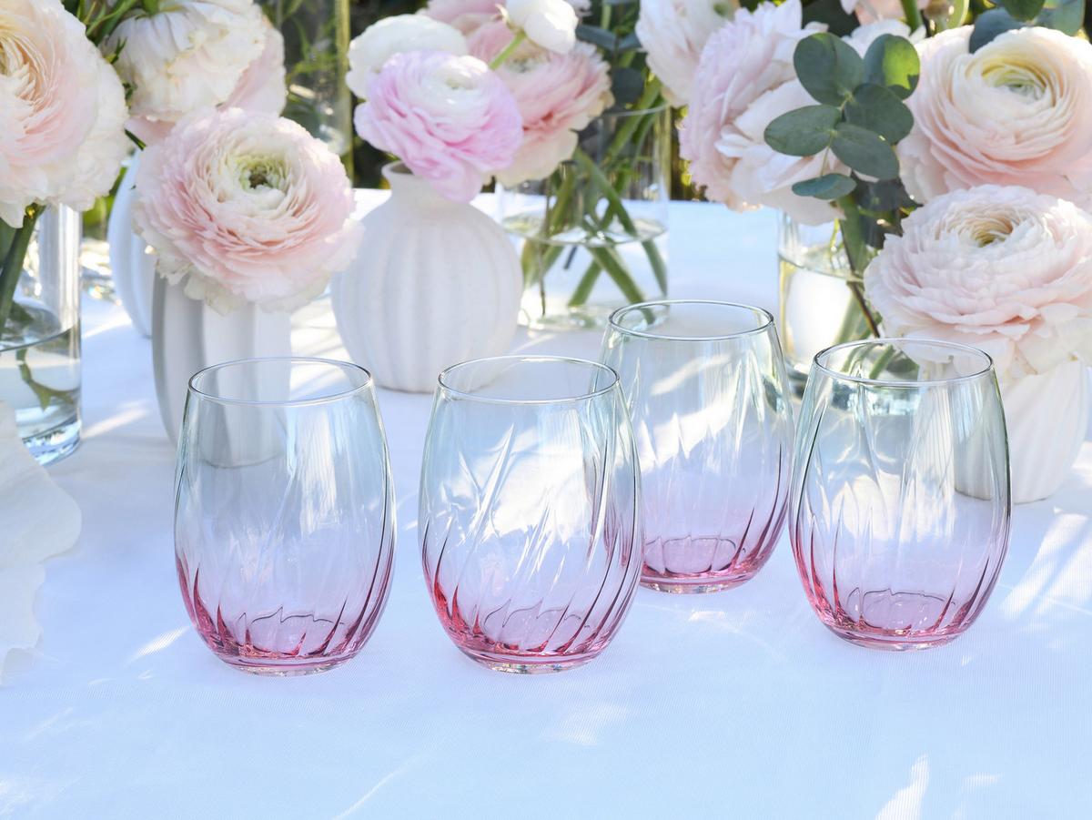 Set Kozarcev Spring, 4-Delni - večbarvno, Basics, steklo (360ml) - Creatable