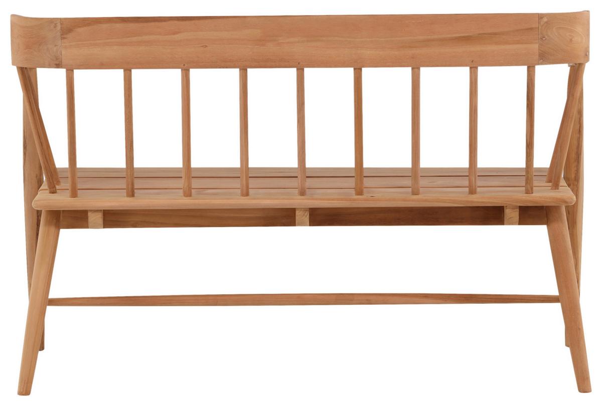Gartenbank Split ca. 58x85x132 cm Teakholz - Teakfarben, KONVENTIONELL, Holz (58/85/132cm) - Gardenson