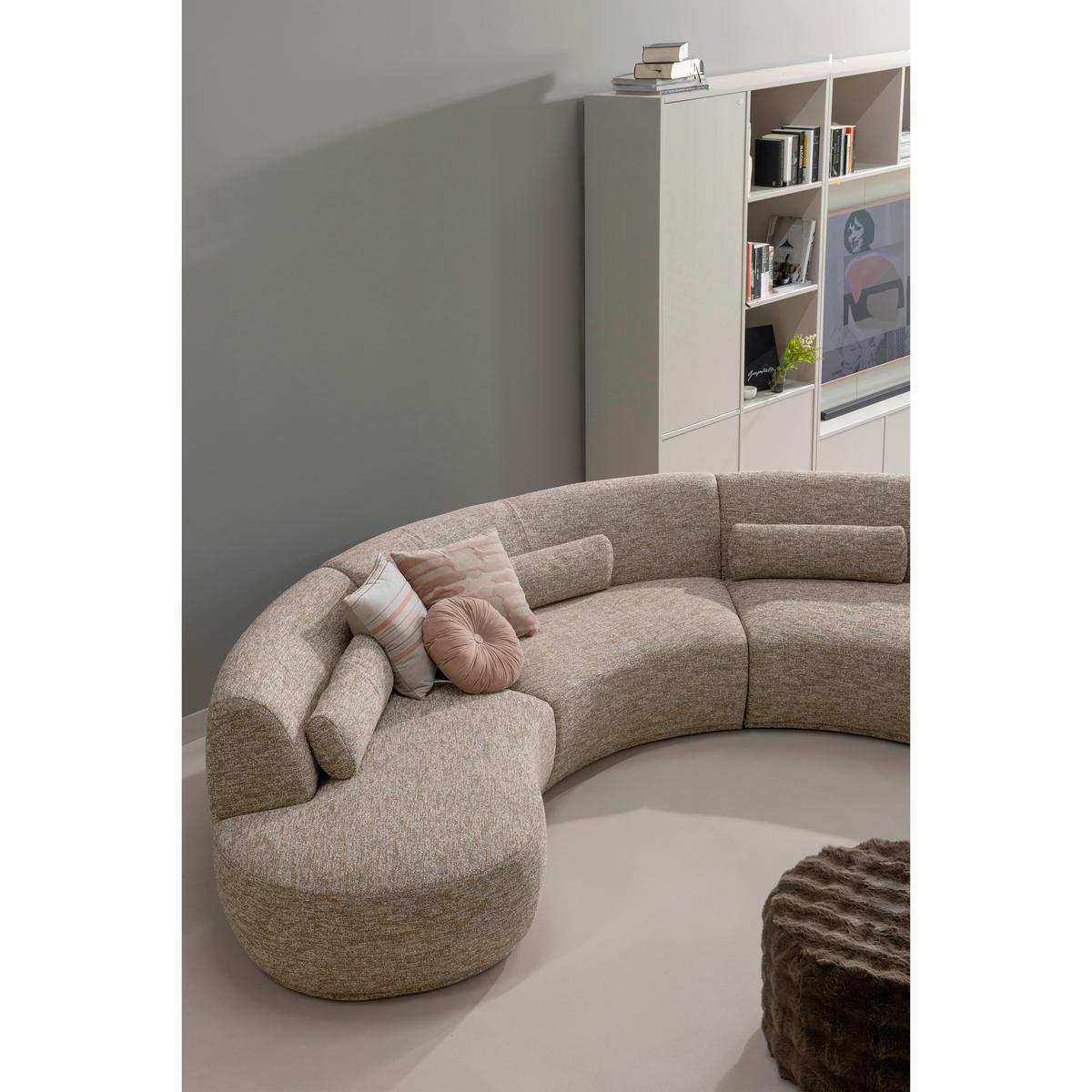 HOCKER Olven Braun B: 60cm - Braun, Design, Textil (60/36/60cm) - Livetastic