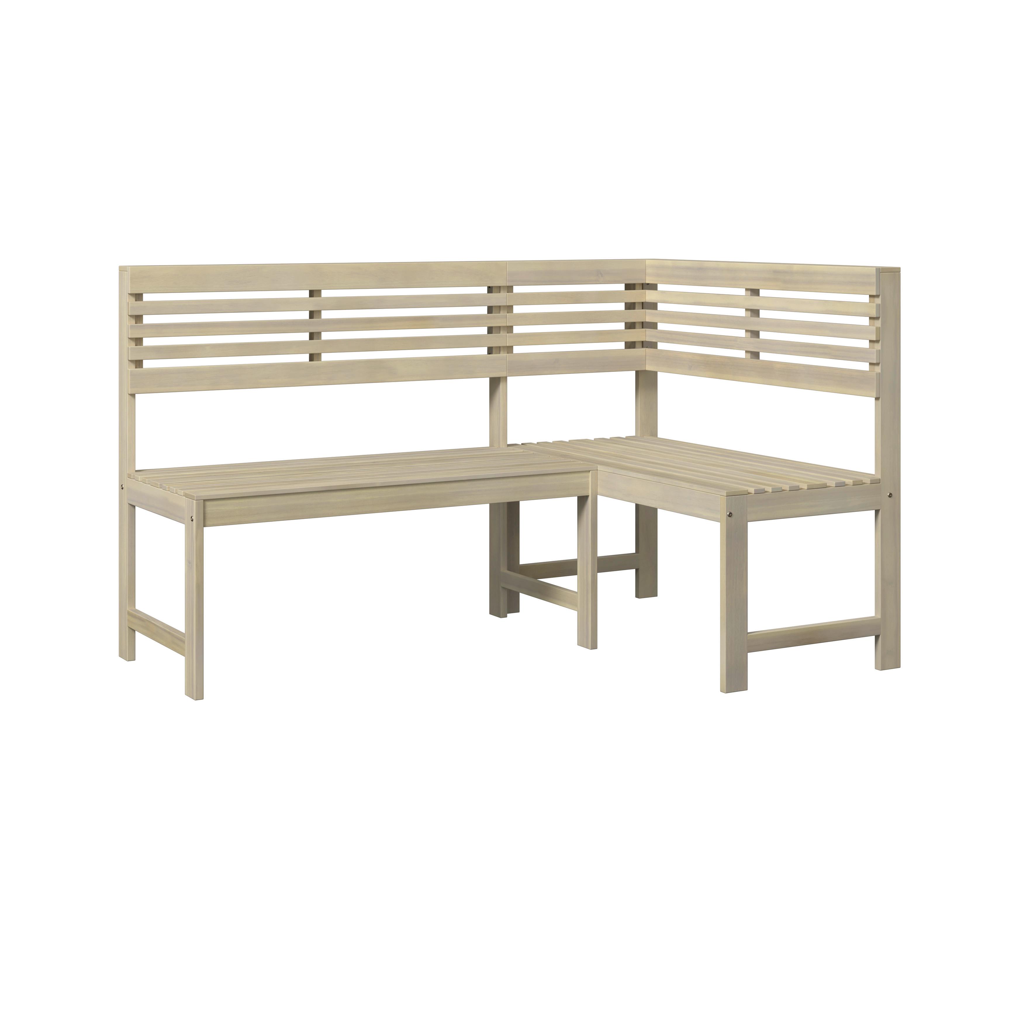 UTEMÖBLER SET KARO - akaciefärgad, Natur, trä (46/99,5/75,5cm) - Mömax