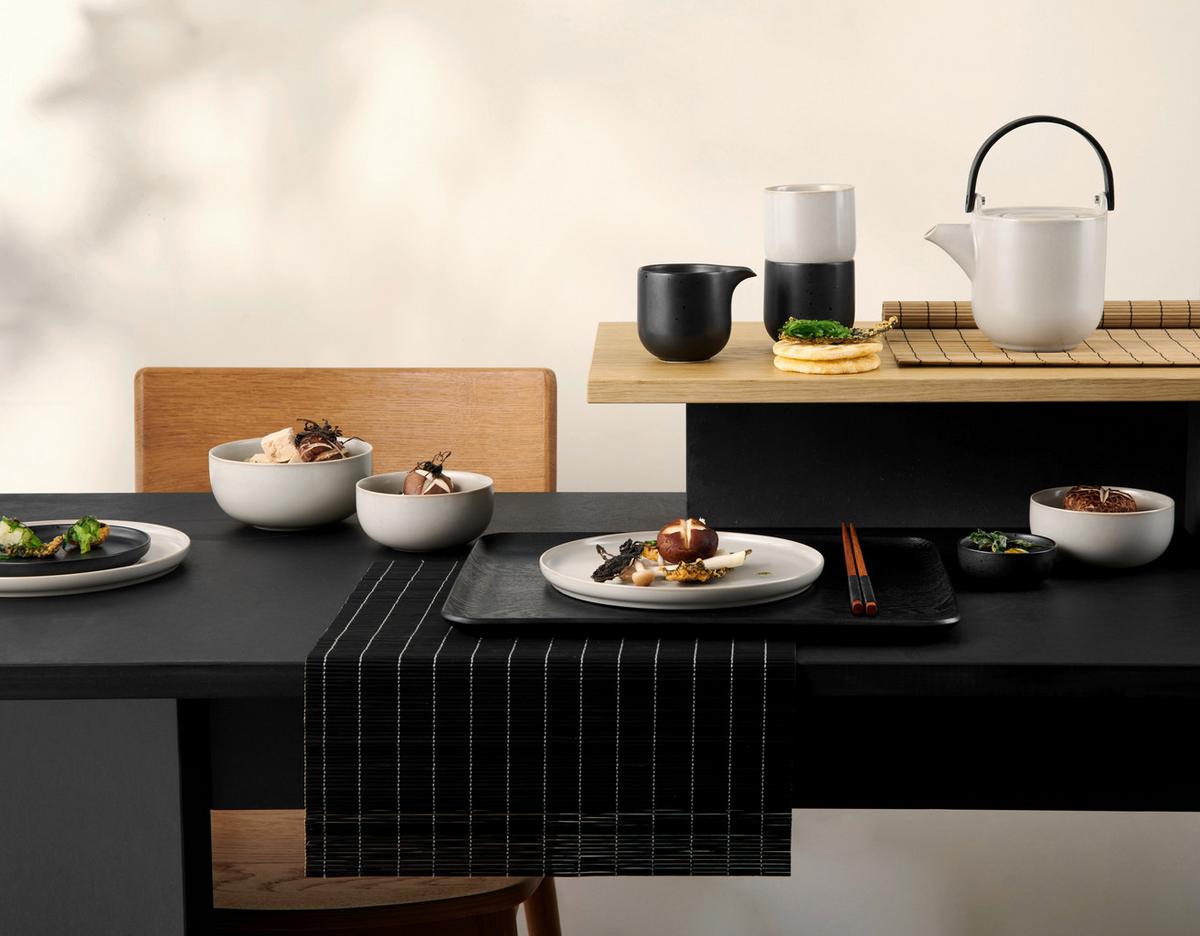 TALERZ OBIADOWY 19160184 - jasnoszary, Design, ceramika (26,5/1,6cm) - ASA