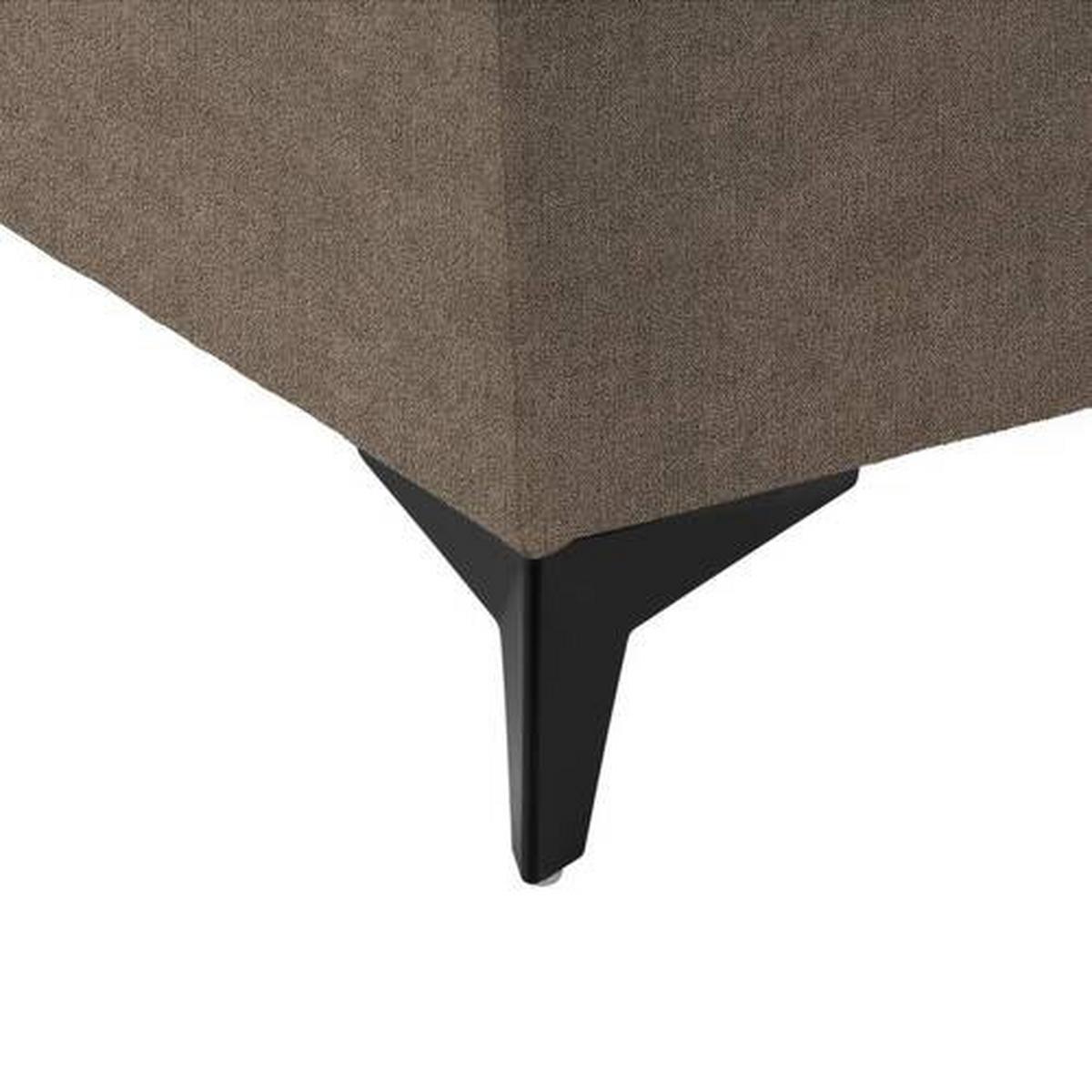 Boxbett in Hellbraun ca. 180x200cm - Hellbraun/Schwarz, KONVENTIONELL, Holzwerkstoff/Kunststoff (180/200cm) - Mömax