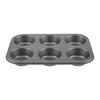 MOULE À MUFFIN BAKERY - 6 - gris, KONVENTIONELL, métal (21,7/31,8/3,5cm) - Mömax