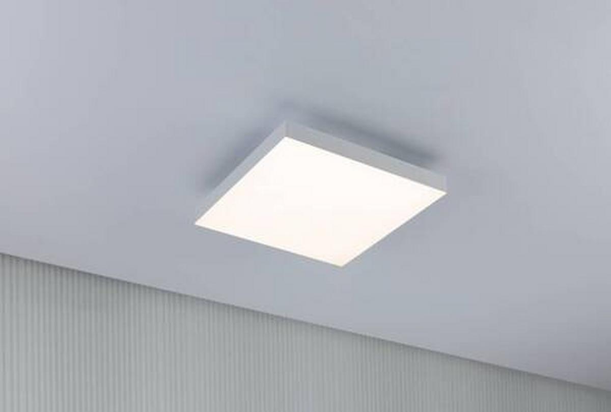 LED-Paneel Verlora Rainbow in Weiß max. 13,2 Watt - Weiß, Basics, Metall (29,5/29,5cm) - Paulmann