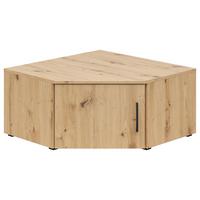 Aufsatzschrank Multistauraum Eiche Artisan - Schwarz/Eiche Artisan, Modern, Holzwerkstoff/Kunststoff (71,5/35/71,5cm) - Premium Living