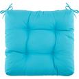 Sitzkissen Elli Petrol 40x40cm - Petrol, Textil (40/40/7cm) - Based
