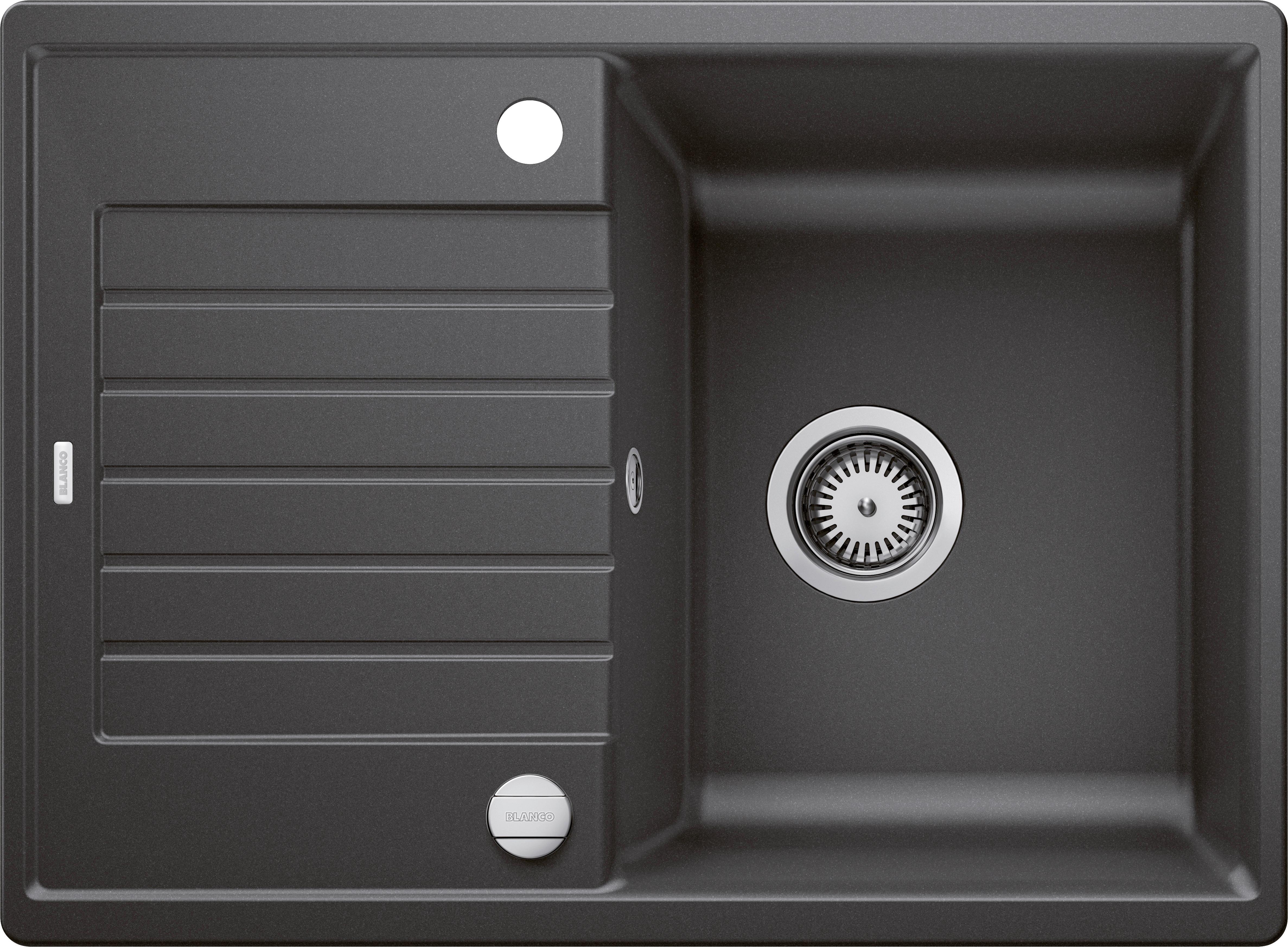 Spüle Zia 45S, Typ:524711 Anthrazit - Anthrazit, MODERN, Naturmaterialien (68/50cm) - Blanco