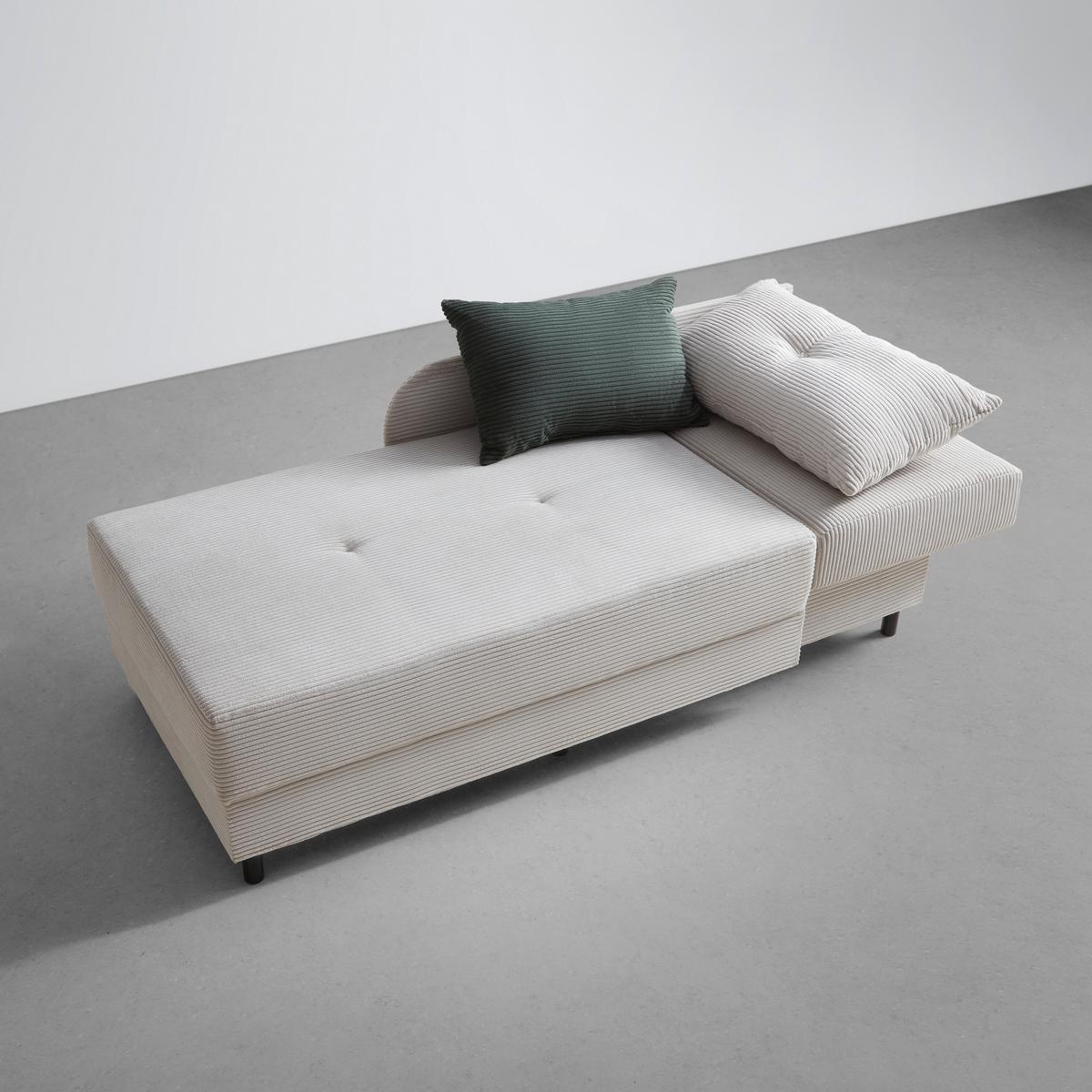 Liege Nova in Perlmutt - Perlmutt/Schwarz, MODERN, Holz/Textil (145/62/85cm) - Mömax