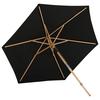 Sonnenschirm Corypho ca. 250x232 cm Schwarz - Schwarz, KONVENTIONELL (250/232cm) - Gardenson