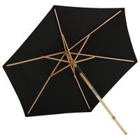 Sonnenschirm Corypho ca. 250x232 cm Schwarz - Schwarz, KONVENTIONELL (250/232cm) - Gardenson