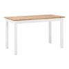 MATBORD ANTALIA - vit/naturfärgad, Modern, trä (120/75/60cm) - Bessagi Home