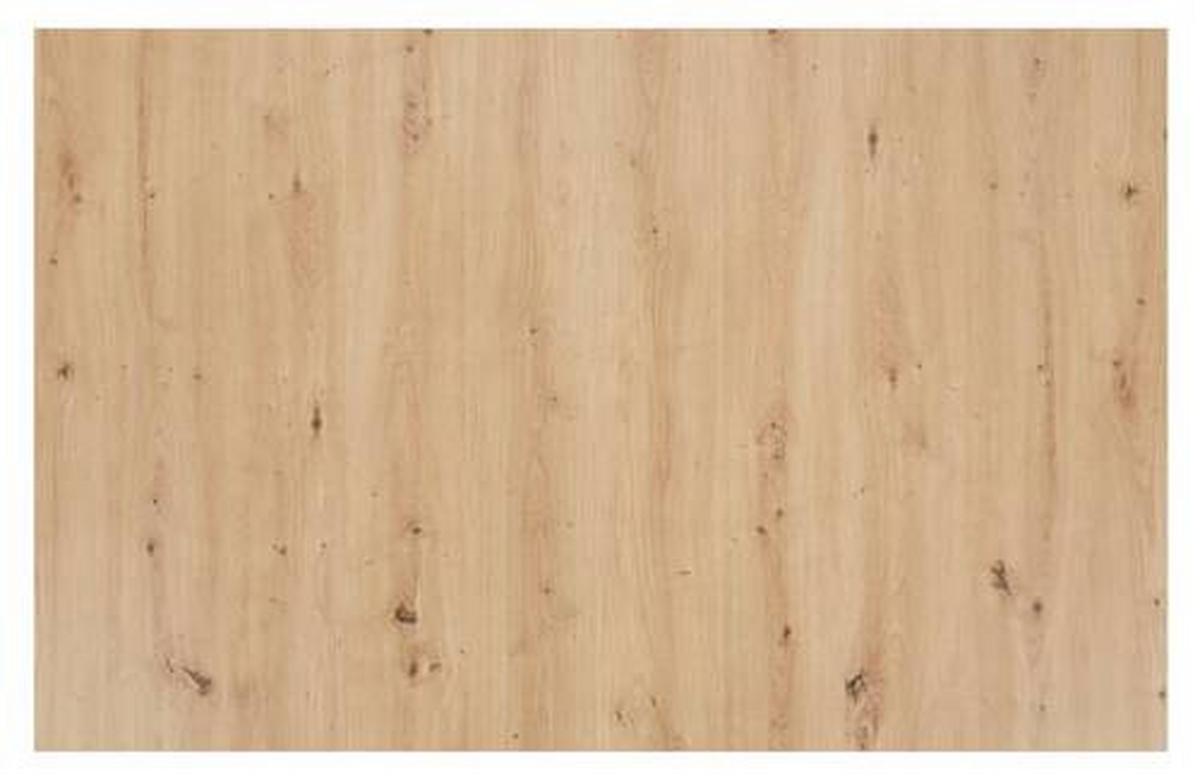 Ausziehtisch in Schwarz/Eiche Artisan - Eichefarben/Schwarz, Modern, Holzwerkstoff/Metall (140-190/90/75cm) - Mömax