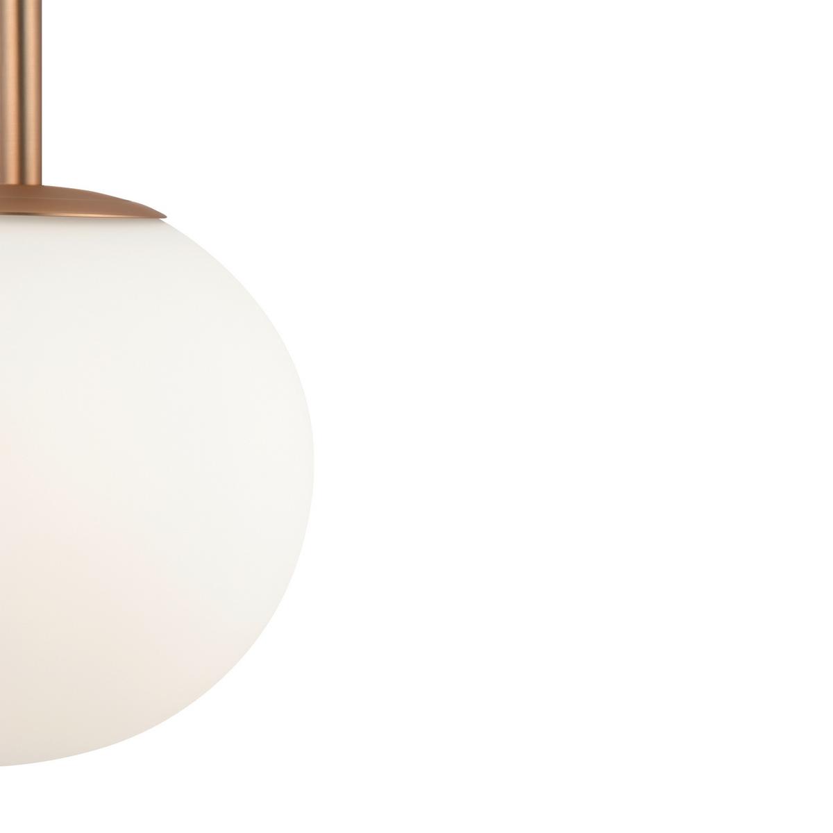 Pendelleuchte Basic Form Goldfarben/Weiß max. 40 Watt - Goldfarben/Weiß, Trend, Glas/Metall (18/180cm) - MAYTONI