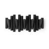 HAAKLIJST HOLLY -SB- - Zwart, Modern, Hout (38/17/4cm) - Mömax