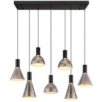 Viseča Led-svetilka 15741-7 Labora - svetlo siva, Design, kovina/umetna masa (97/33/150cm) - Globo