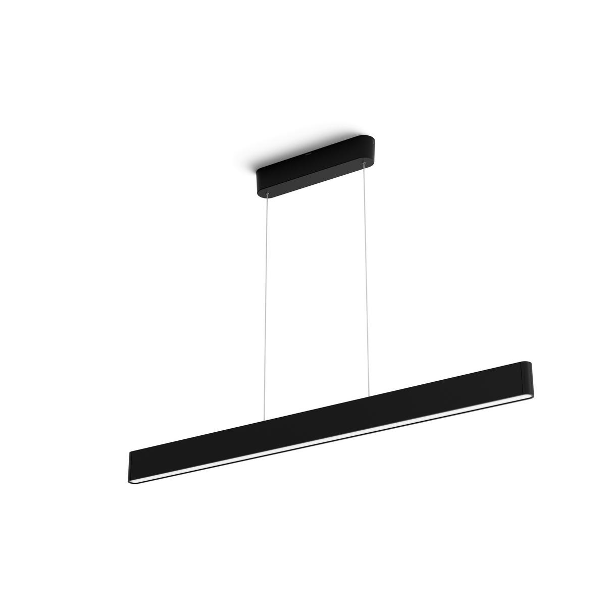 LAMPA WISZĄCA LED ENSIS WHITE & COLOR PHILIPS - czarny, Design, tworzywo sztuczne/metal (9/4/129,8cm) - Philips