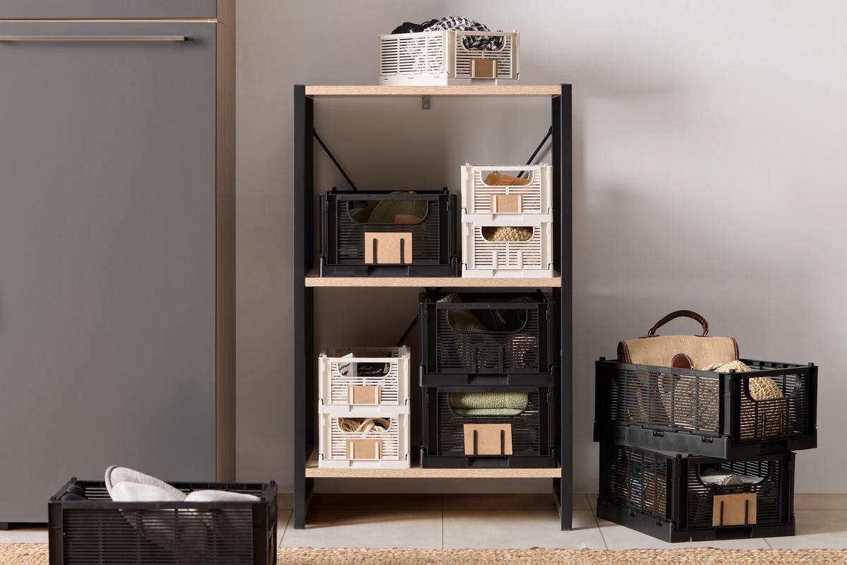 Klappbox Knut S Weiss ca. 25x17cm - Weiss, Modern, Kunststoff (25/17/10cm) - Mömax