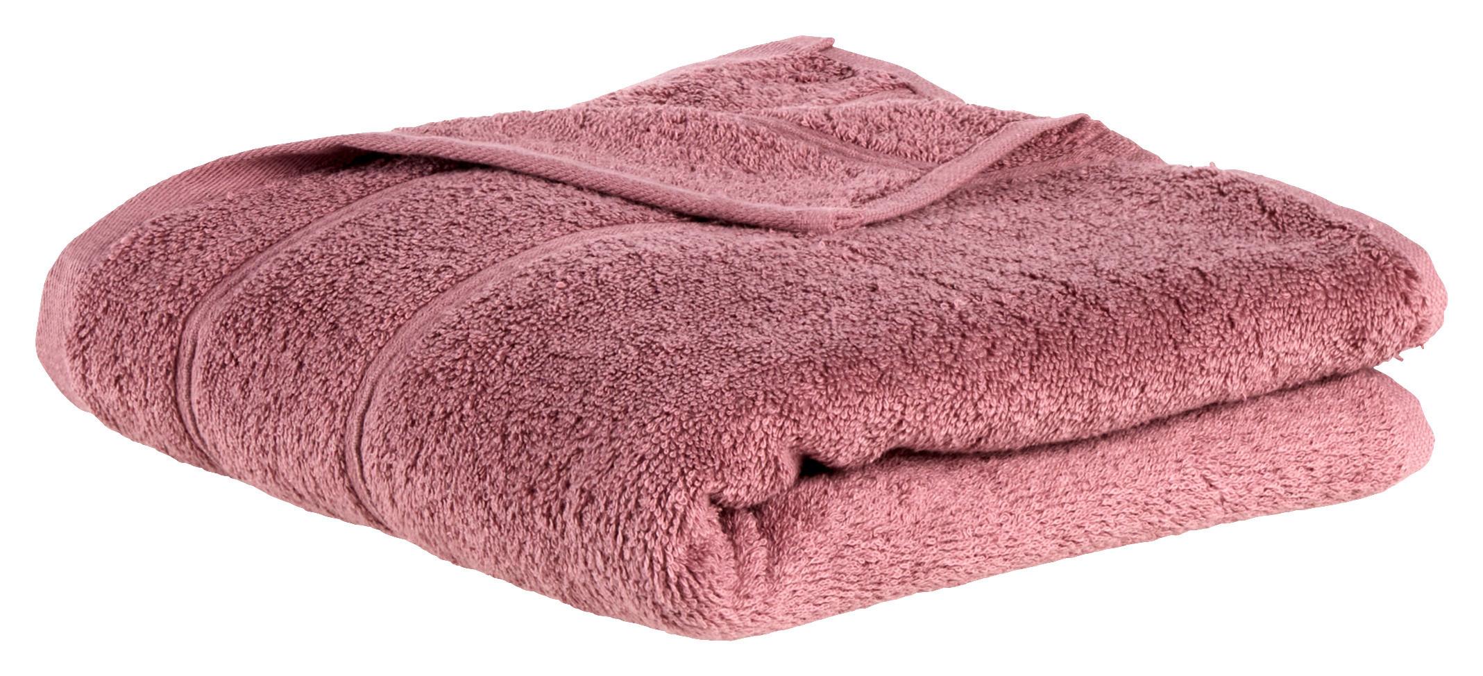 Handtuch Melanie in Mauve ca. 50x100cm - Mauve, Textil (50/100cm) - Modern Living