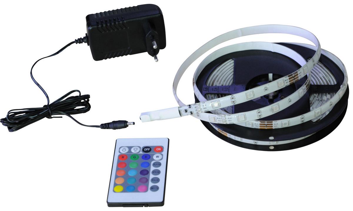 LED-Strip Karl ca. 500cm - Weiss/Multicolor, Romantik / Landhaus, Kunststoff (500cm) - Mömax