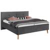 Polsterbett Meila in Grau ca. 180x200cm - Eichefarben/Birkefarben, KONVENTIONELL, Holz/Textil (180/200cm) - Premium Living