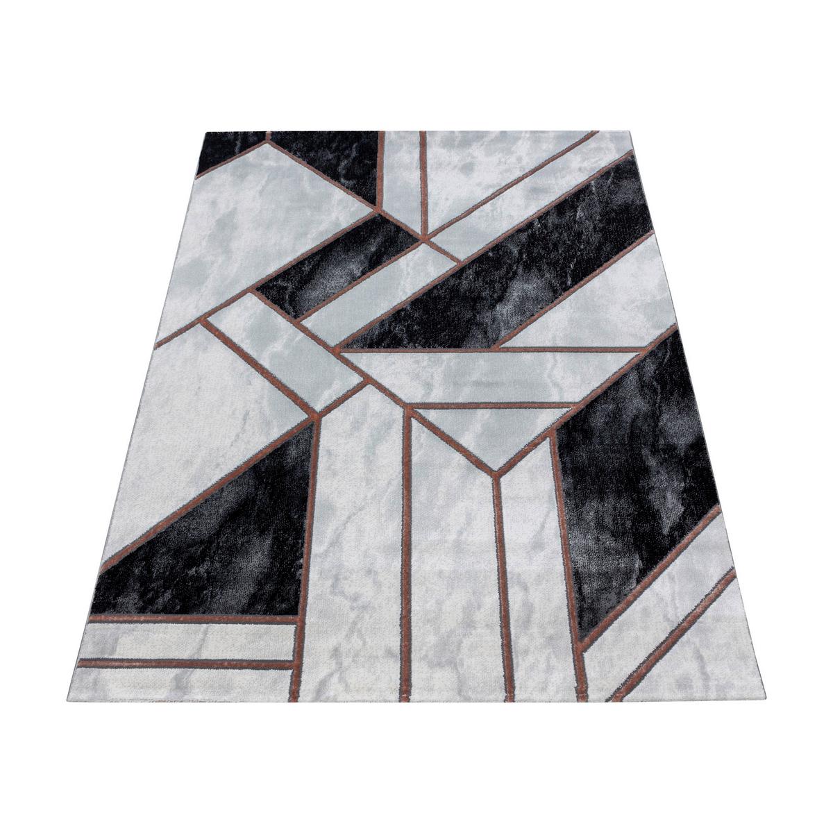 Webteppich Naxos Bronzefarben ca. 140x200cm - Bronzefarben, Design, Textil (140/200cm)