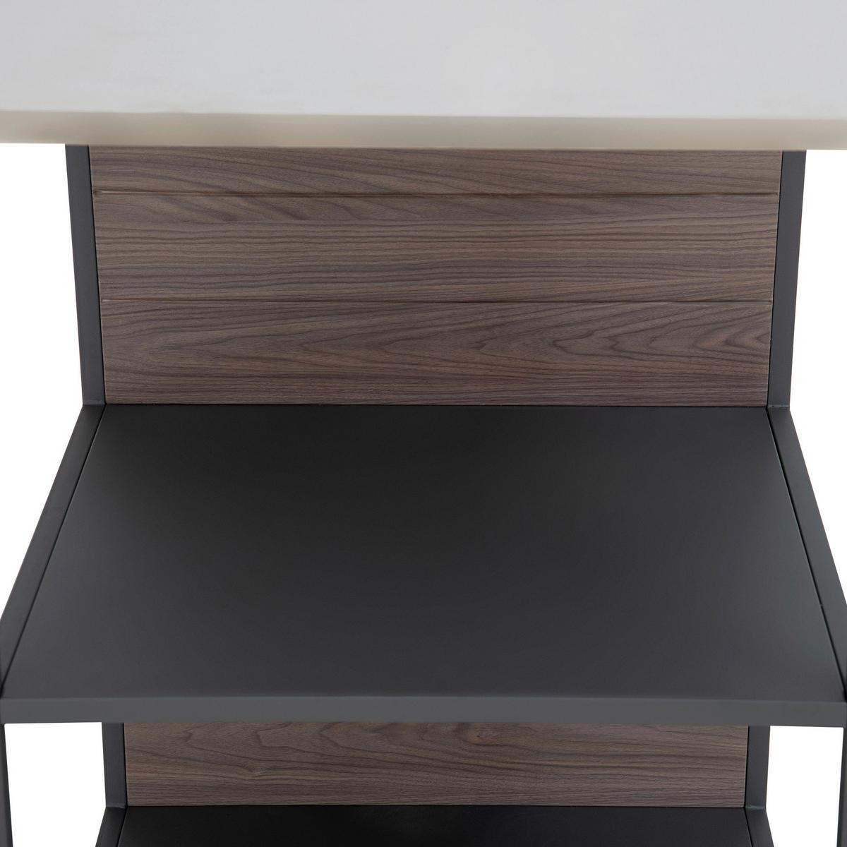 Outdoorküche Küchenregal Mambo Braun/Schwarz - Schwarz/Braun, Basics, Metall (63,5/91,5/54cm) - Modante