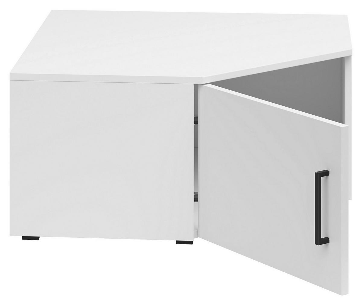 Aufsatzschrank Multistauraum Weiss - Weiss/Schwarz, Modern, Holzwerkstoff/Kunststoff (71,5/35/71,5cm) - Premium Living