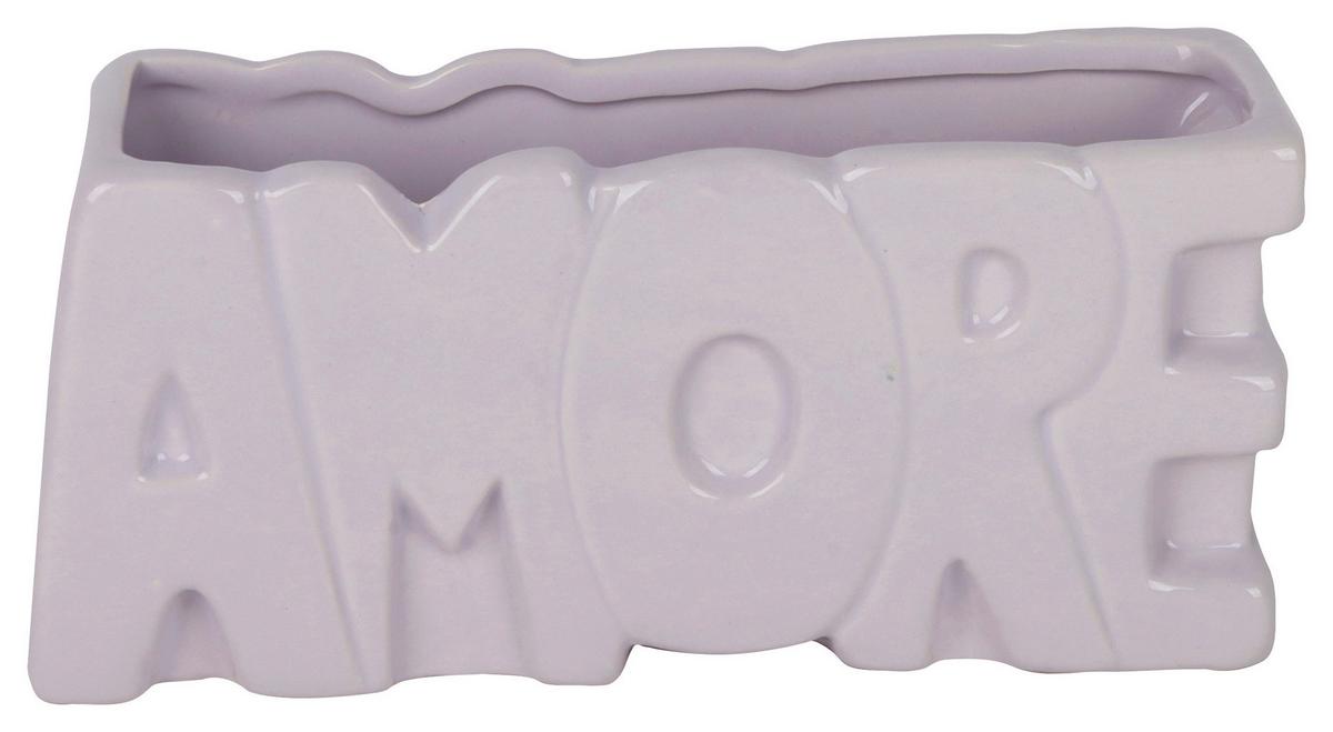 Vase Amore Flieder - Flieder, Basics, Keramik (22/11/6cm) - Mömax