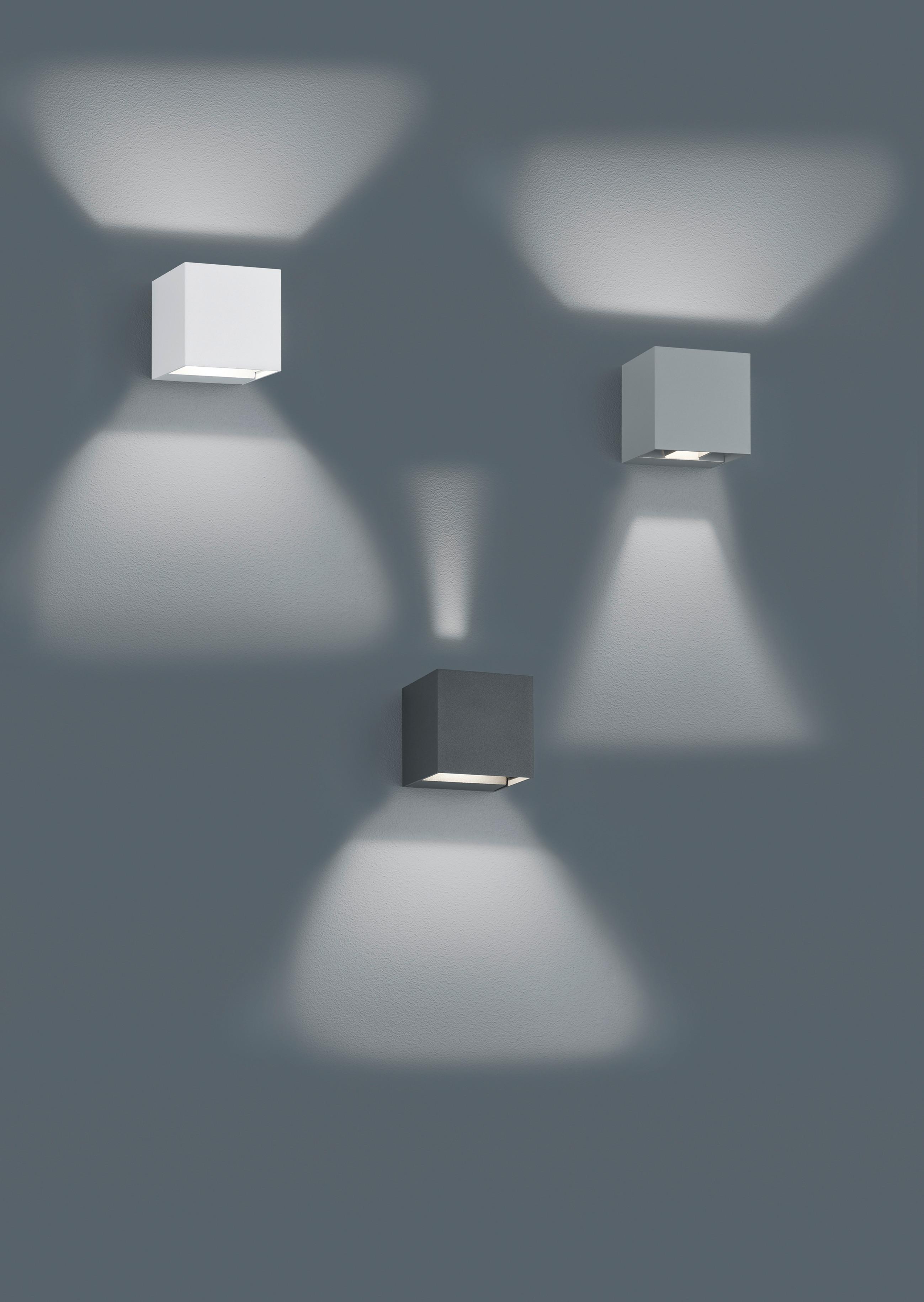 LED-Außenleuchte Adaja in Anthrazit max. 3 Watt - Anthrazit, Basics, Metall (8/8/8cm)