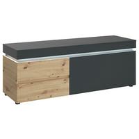 Comodă TV LUCI GRAU - stejar Artisan/gri, Trend, material pe bază de lemn (150,4/56,7/48cm) - Modern Living