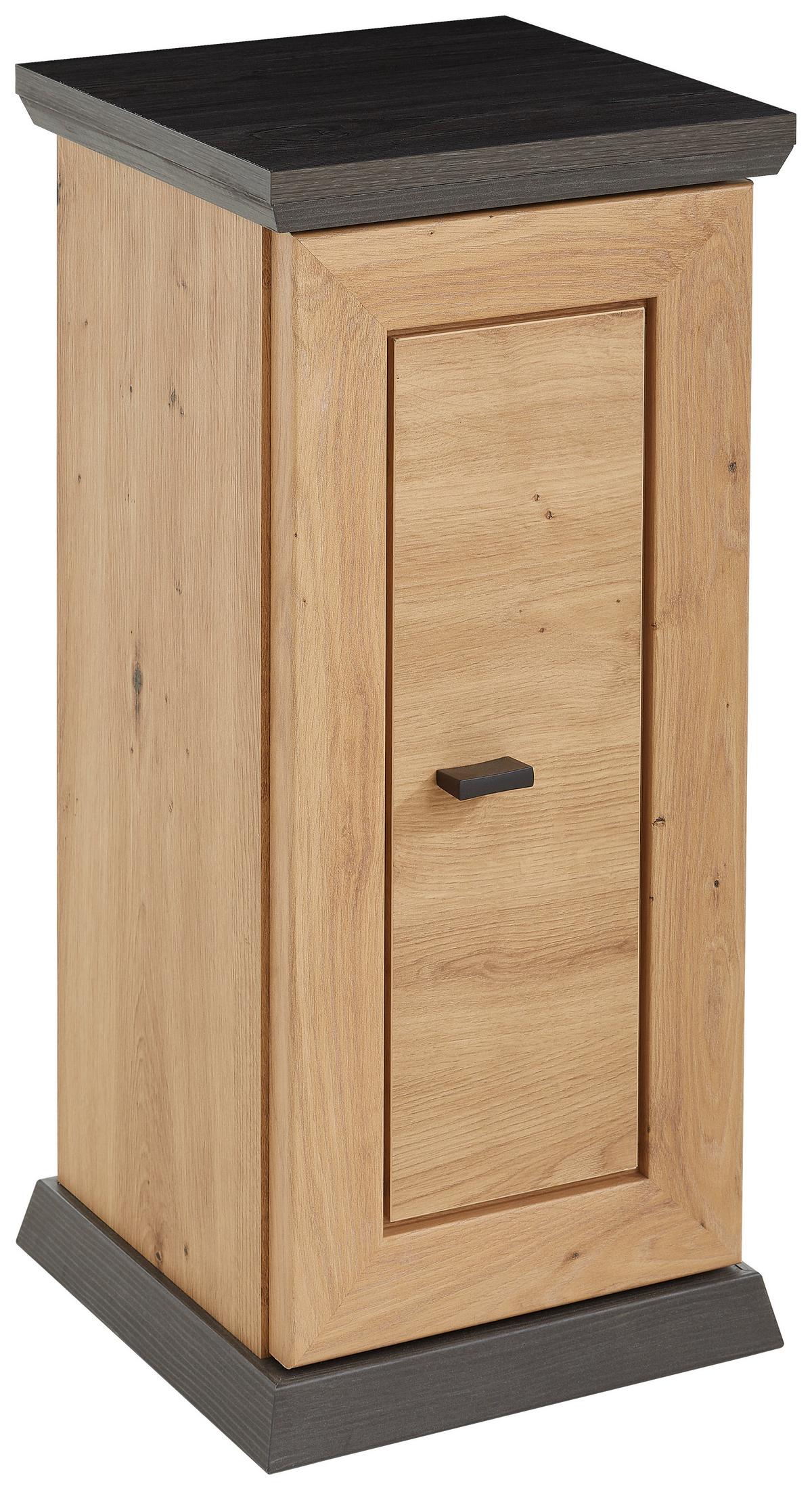 STOJAK NA KWIATY BENTON - ciemnoszary/dąb artisan, Lifestyle, materiał drewnopochodny (30/65/30cm) - Xora