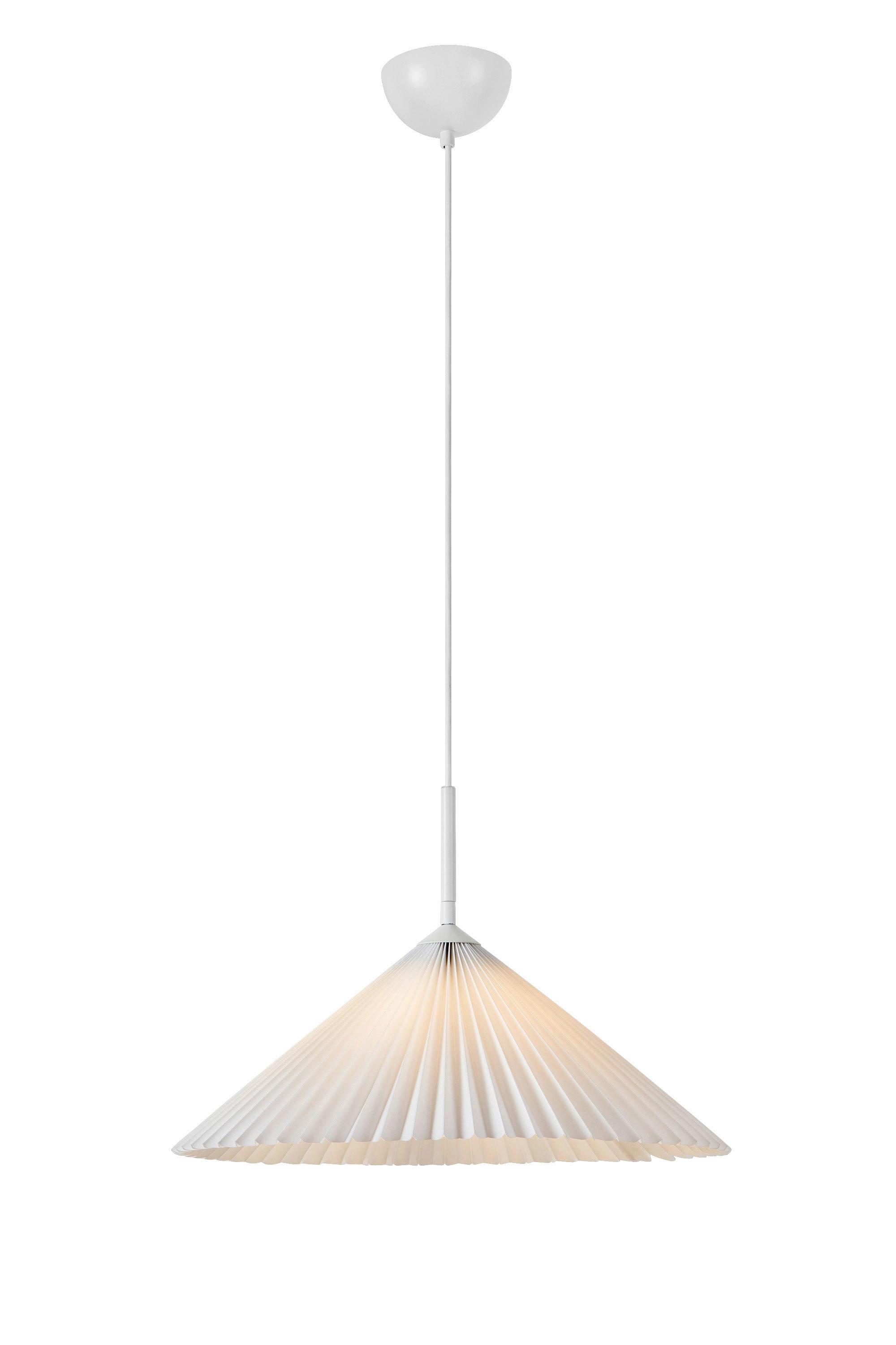 Hängeleuchte Plisado max. 40 Watt - Weiß, Basics, Kunststoff/Metall (50/50/30cm) - Markslöjd