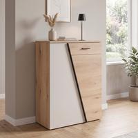 Komoda Venedig New - boja hroma/kašmir, Moderno, pločasti materijal/plastika (80/110/40cm) - Modern Living
