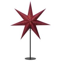 Dekostern Tara Rot max. 6 Watt - Rot, Basics, Textil (15/45/45cm) - Markslöjd