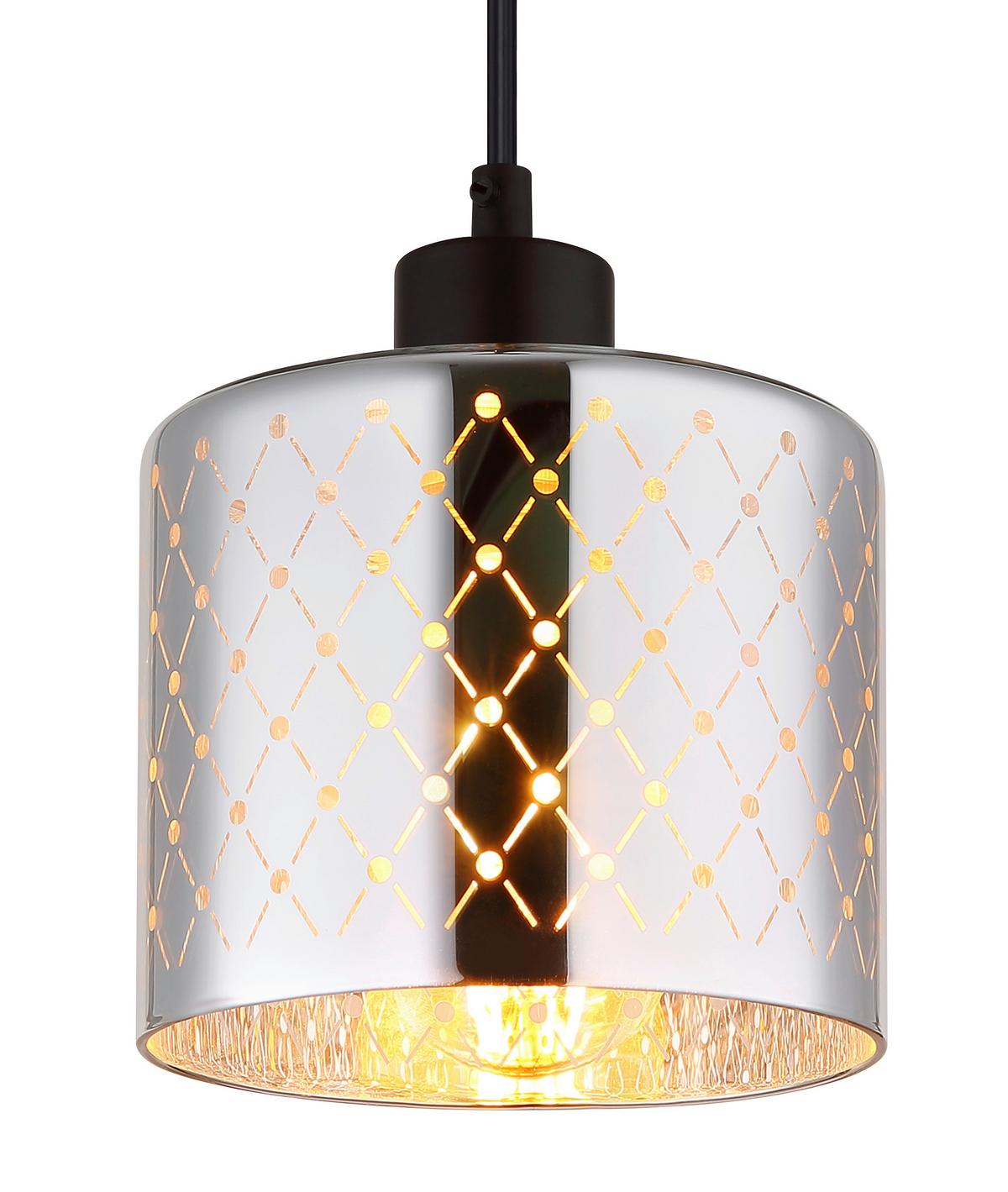 HÄNGELEUCHTE 54316H  ALONSO - clair/couleur chromée, Basics, métal/matière synthétique (15/120cm) - Globo