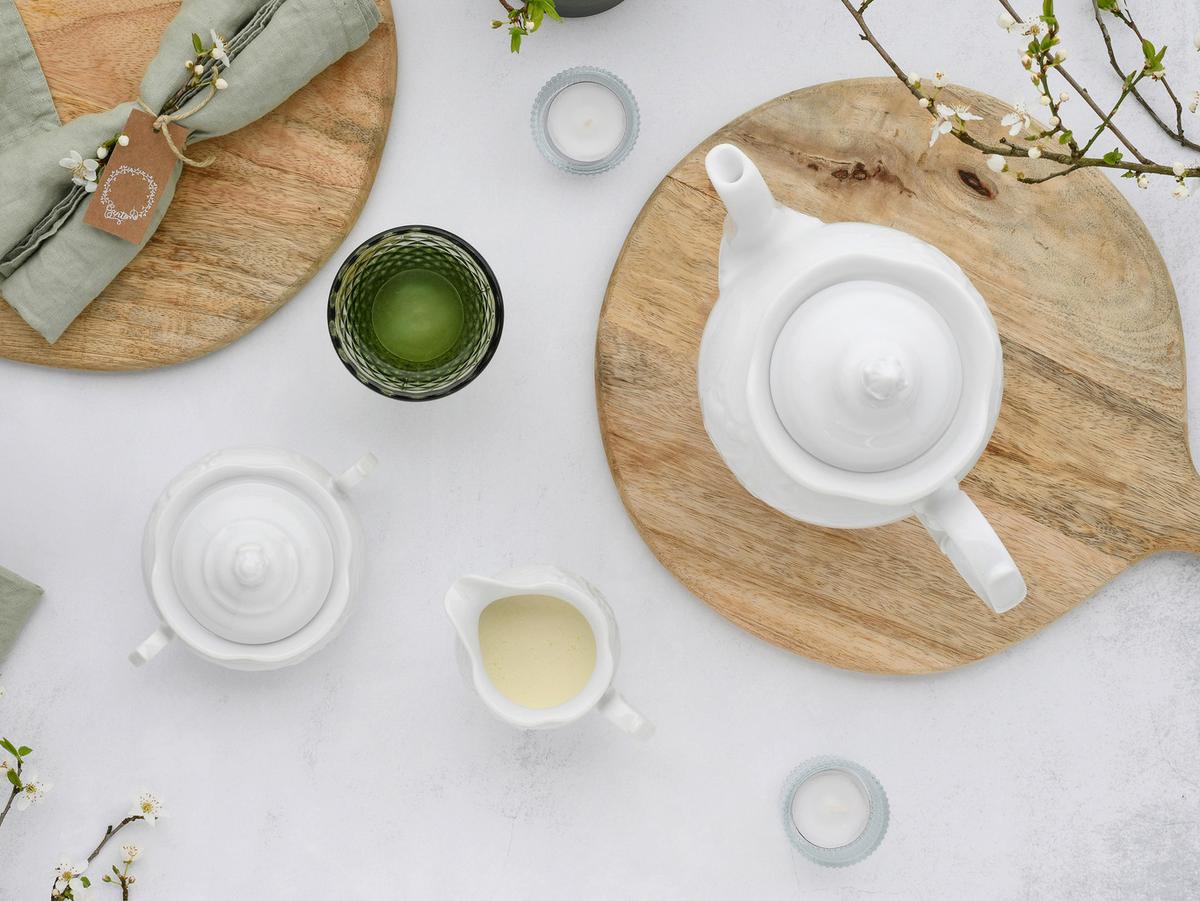 Kavni Servis Frederike, 3-Delni - bela, Basics, keramika - Creatable