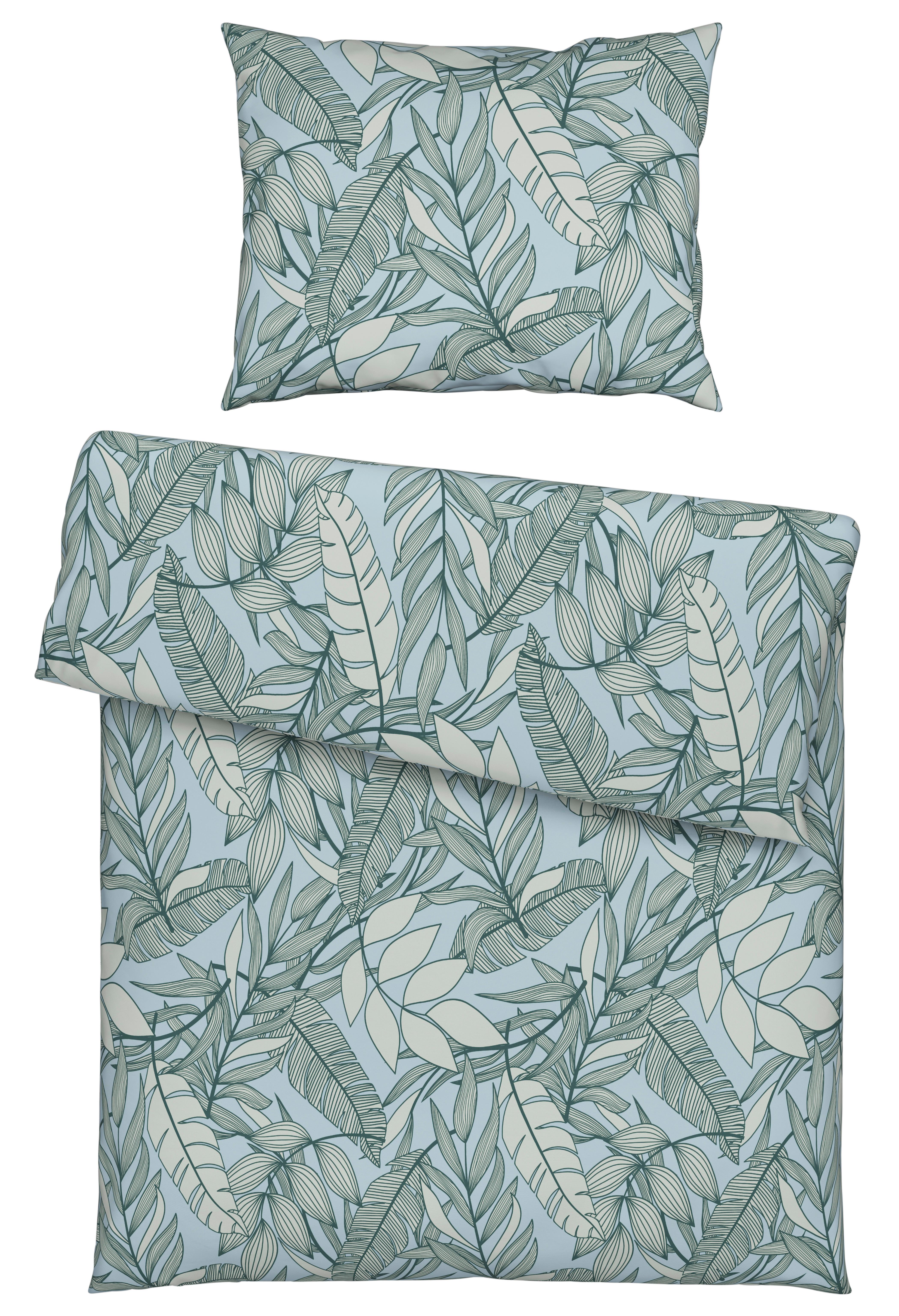 linge de lit Porto ca. 160x210cm - Blau, Modern, Textil (160/210cm) - Premium Living