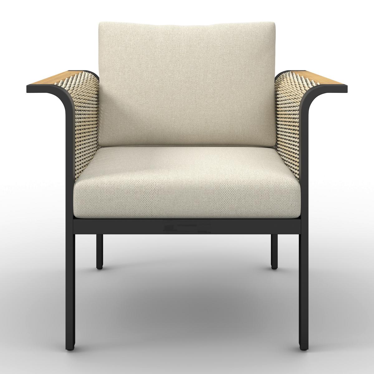 Jedilna Lounge Garnitura Cassandra, 5-Delni Set - svetlo rjava/barva tikovine, Moderno, kovina/tekstil - Bessagi Garden